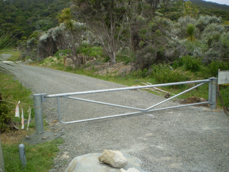 Security gates for properties and forestry