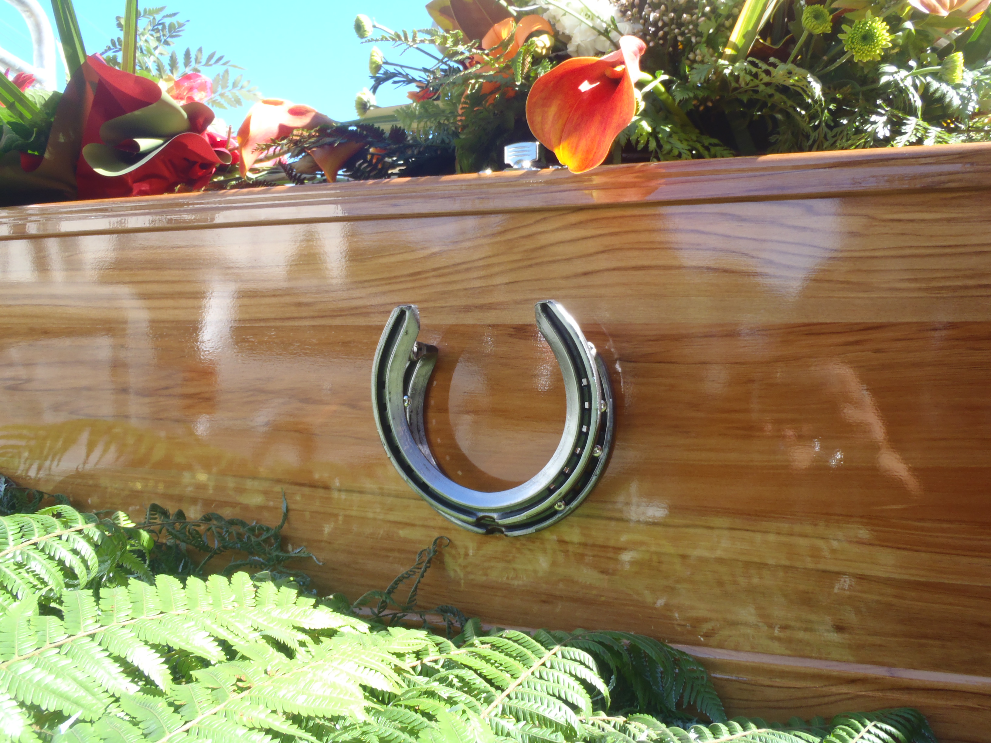Handles made from horse shoes