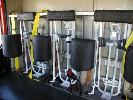 NZ Fire Service Breathing Apparatus Mounting Frames