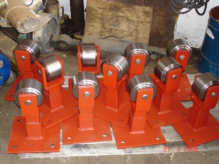 New Support Rollers for Rotary Platform track rebuild